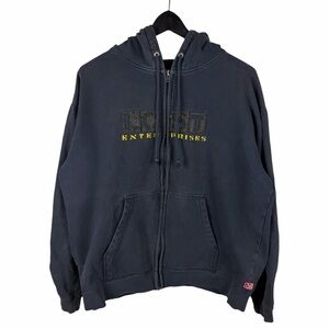 Vintage 2000s Lost Enterprises Skateboards Streetwear Full Zip Hoodie Size M